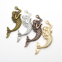 8PCS Big Mermaid Charms 4 Colors Available-RS339