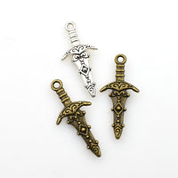 20PCS Sword Charms Double Sided 2 Colors Available-RS090