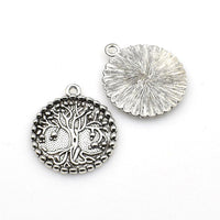 8PCS Round Tree Charms,2 Colors Available-RS996