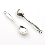 15PCS Spoon Charms,Antique Silver Tone-RS677