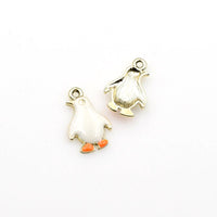 6PCS Enamel Penguin Charms-RS1117