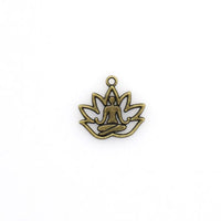 20PCS Lotus Buddha Charms,2 Colors Available-RS1171