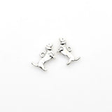 40PCS Dog Charms,Antique Silver Tone-RS406