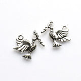 15PCS Peace Dove Charms,Antique Silver Tone-RS1215