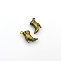 15PCS High Heels Charms,Antique Bronze Tone,3D-RS1232