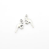 30PCS Kangaroo Charms,Antique Silver Tone-RS482