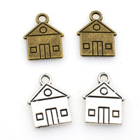 30PCS Little House Charms,2 Colors Available Double Sided-RS463