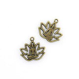 20PCS Lotus Buddha Charms,2 Colors Available-RS1171