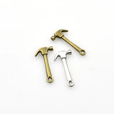 25PCS Hammer Charms,2 Colors Available Double Sided-RS474