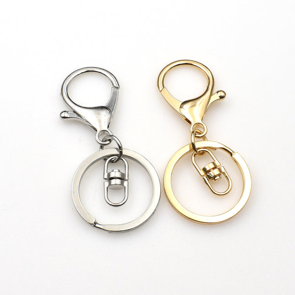 4PCS Key Ring with Big Lobster Clasp,2 Colors Available-GS008