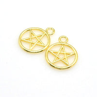 15PCS Five-pointed Star Charms,3 Colors Available-RS1054