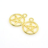 15PCS Five-pointed Star Charms,3 Colors Available-RS1054