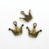 40PCS Crown Charms,2 Colors Available-RS257