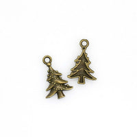 30PCS Christmas Tree Charms,Antique Bronze Tone-RS1034