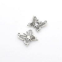 25PCS Butterfly Charms,Antique Silver Tone-RS311