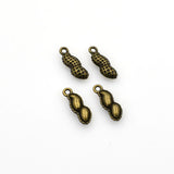 20PCS Peanut Charms,Antique Bronze Tone-RS1134