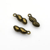 20PCS Peanut Charms,Antique Bronze Tone-RS1134