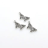 50PCS Little Butterfly Charms,Antique Silver Tone-RS542