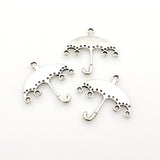 20PCS Umbrella Charms,Antique Silver Tone Double Sided-RS644