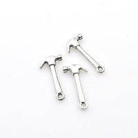 25PCS Hammer Charms,2 Colors Available Double Sided-RS474