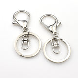 4PCS Key Ring with Big Lobster Clasp,2 Colors Available-GS008