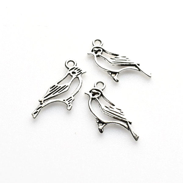 20PCS Bird Charms,Antique Silver Tone-RS1144