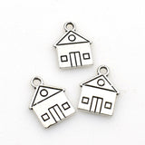 30PCS Little House Charms,2 Colors Available Double Sided-RS463