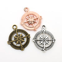 15PCS Compass Charms,3 Colors Available-RS138