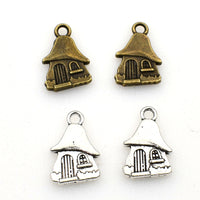 40PCS Mushroom House Charms,2 Colors Available Double Sided-RS904