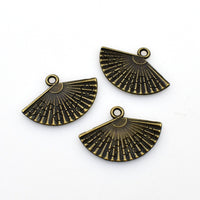 20PCS Fan Charms,Antique Bronze  Tone-RS739