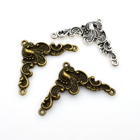 8PCS Triangle Connector Charms,2 Colors Available-RS388