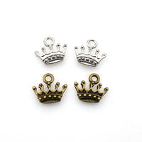 40PCS Crown Charms,Double Sided 2 Colors Available-RS505