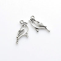 20PCS Bird Charms,Antique Silver Tone-RS1144