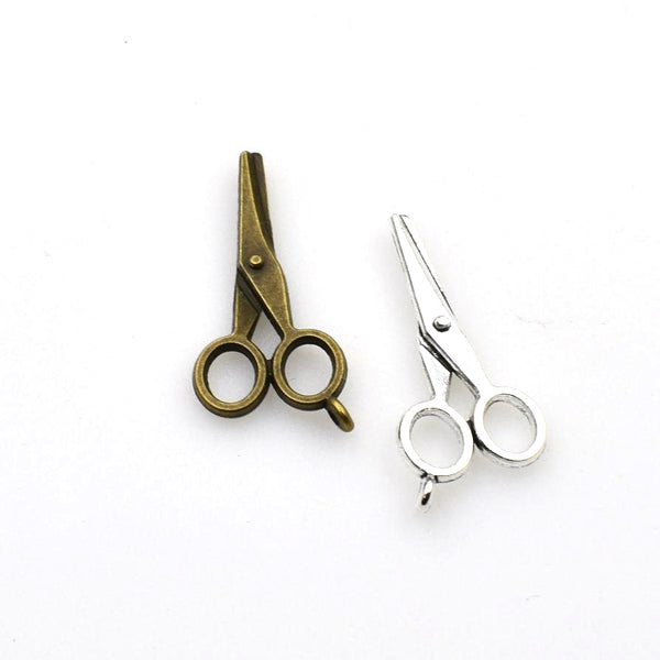 15PCS Scissors Charms,2 Colors Available-RS1030