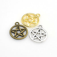 25PCS Five-pointed Star Charms,3 Colors Available-RS936