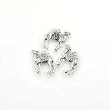 12PCS Camel Charms,Antique Silver Tone 3D-RS1137