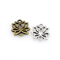 25PCS Lotus Connector Charms,2 Colors Available-RS912