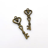 10PCS Key Charms,2 Colors Available-RS300