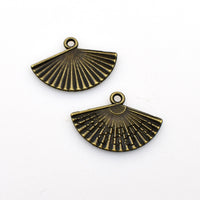 20PCS Fan Charms,Antique Bronze  Tone-RS739