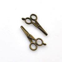 15PCS Scissors Charms,2 Colors Available-RS1030