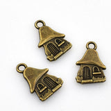 40PCS Mushroom House Charms,2 Colors Available Double Sided-RS904