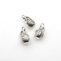 12PCS Grenade Charms,Antique Silver Tone 3D-RS1035