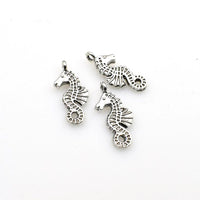 20PCS Hippocampus Charms,Antique Silver Tone Double Sided-RS1183