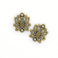 25PCS Lotus Connector Charms,2 Colors Available-RS912