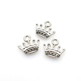 40PCS Crown Charms,Double Sided 2 Colors Available-RS505