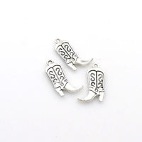 20PCS Boots Charms,Antique Silver Tone Double Sided-RS1114