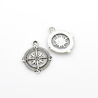 15PCS Compass Charms,3 Colors Available-RS138