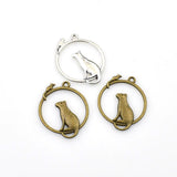 15PCS Mouse and Cat Charms,2 Colors Available-RS245