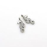 20PCS Hippocampus Charms,Antique Silver Tone Double Sided-RS1183