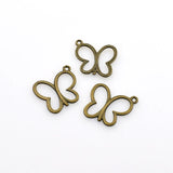 30PCS Butterfly Frame Charms,2 Colors Available-RS577